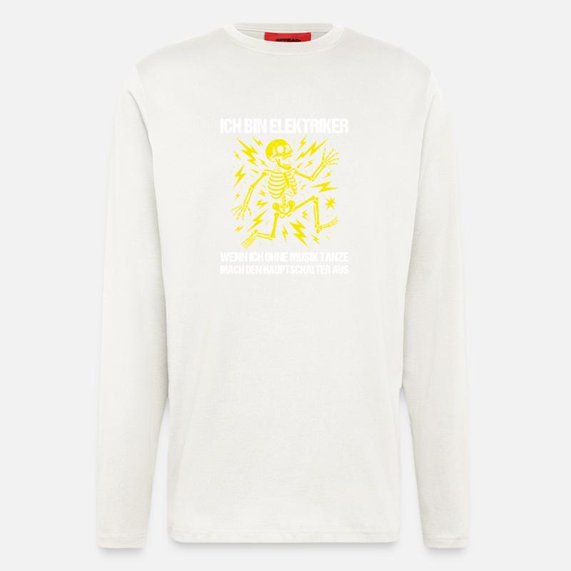 Ich bin Elektriker - Langarmshirt - made by SPREAD - OFF WHITE