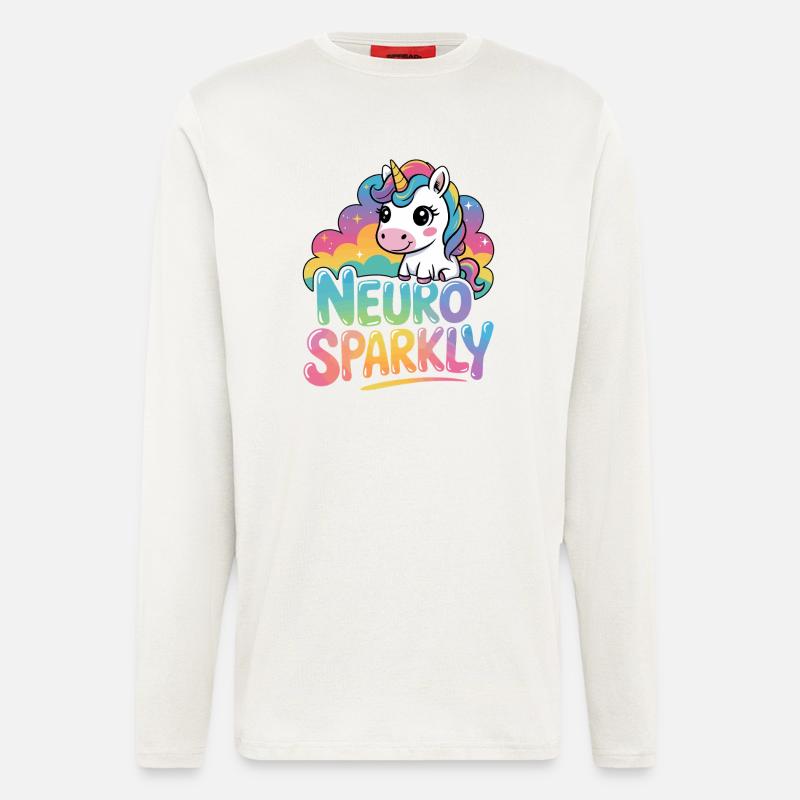 Neuro Sparkly - Langarmshirt - made by SPREAD  - OFF WHITE