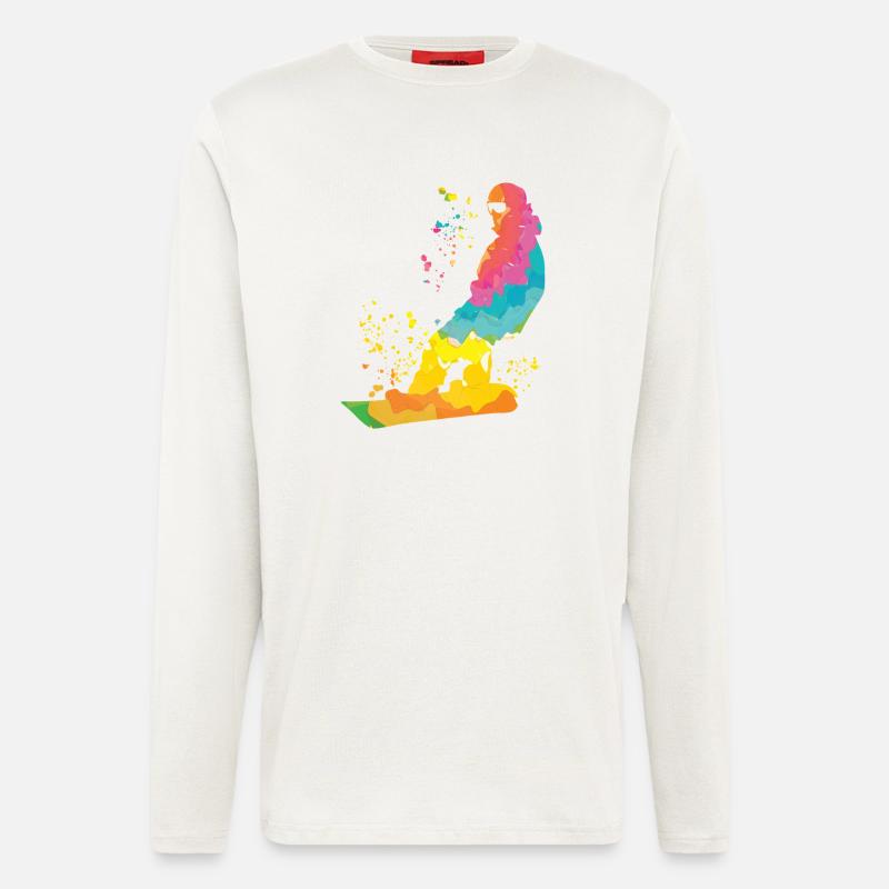 Snowboarder Snowboarding Snowboard - Longsleeve - made by SPREAD  - OFF WHITE