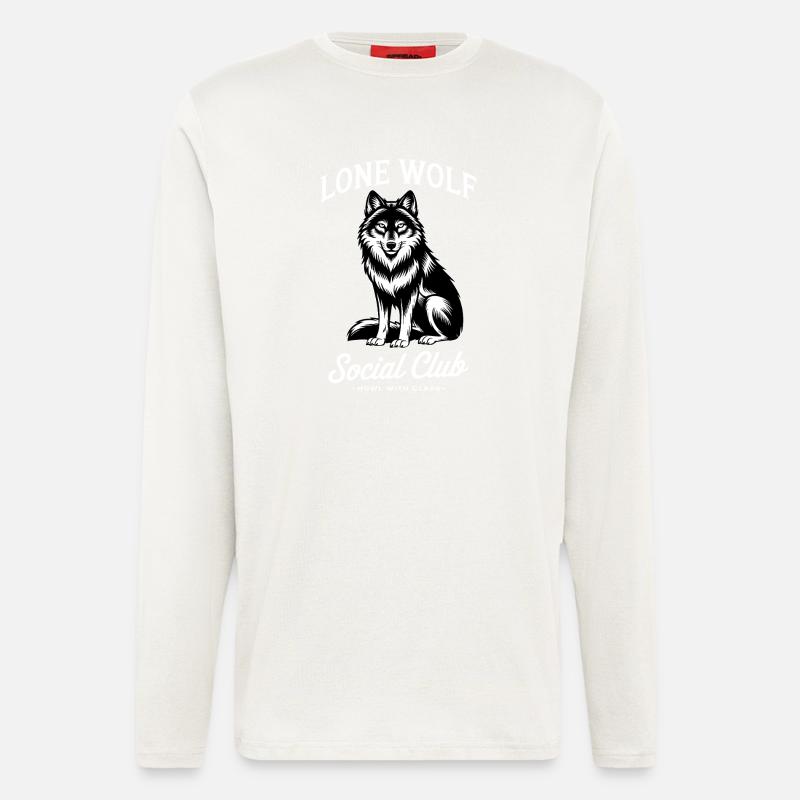 Wolf - Longsleeve - made by SPREAD  - OFF WHITE
