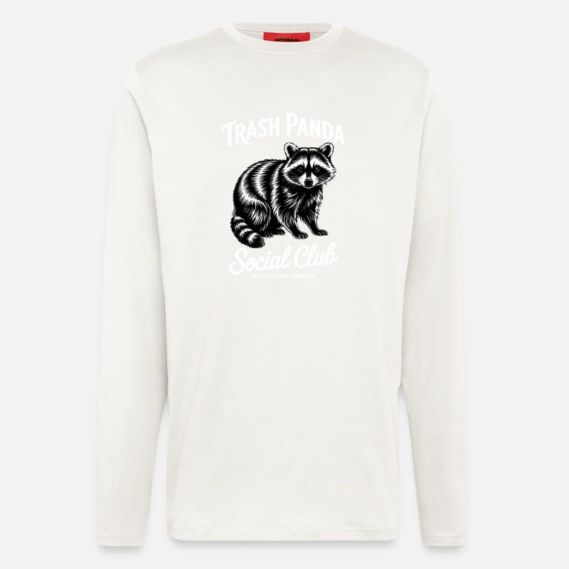 Waschbär - Langarmshirt - made by SPREAD  - OFF WHITE