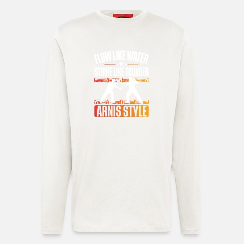 Escrima Arnis Kampfsport - Langarmshirt - made by SPREAD  - OFF WHITE