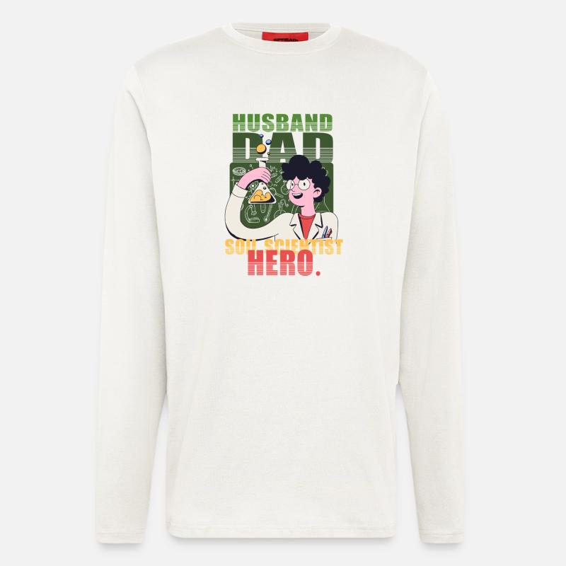 Soil Science Soil Scientist Father - Longsleeve - made by SPREAD  - OFF WHITE