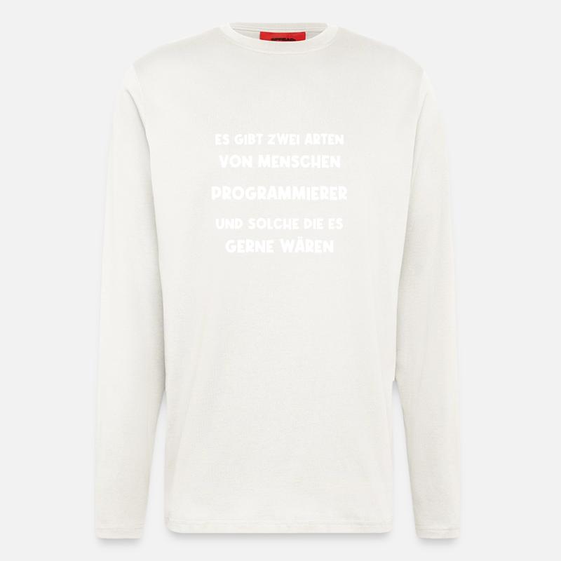 Programmierer Informatiker Softwareentwickler - Langarmshirt - made by SPREAD  - OFF WHITE