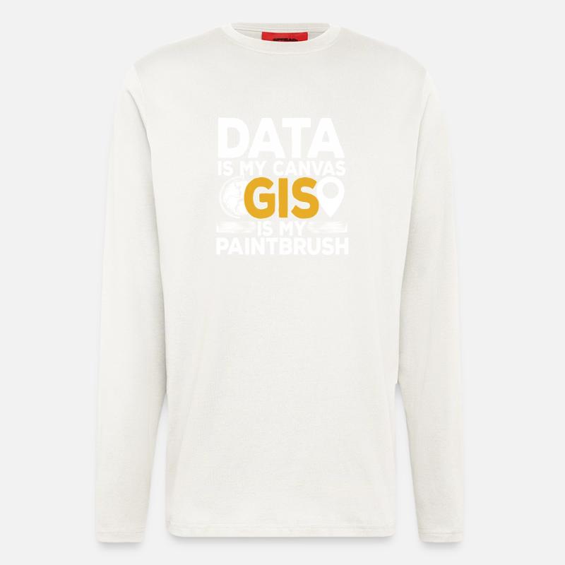 Geographic Information Systems - Longsleeve - made by SPREAD  - OFF WHITE