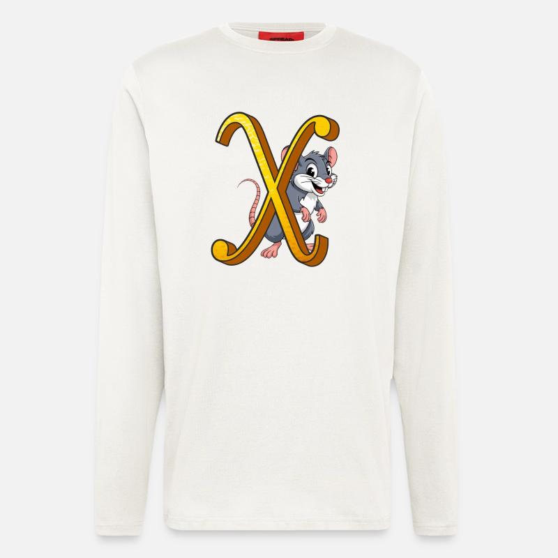 BUCHSTABE X - Langarmshirt - made by SPREAD  - OFF WHITE