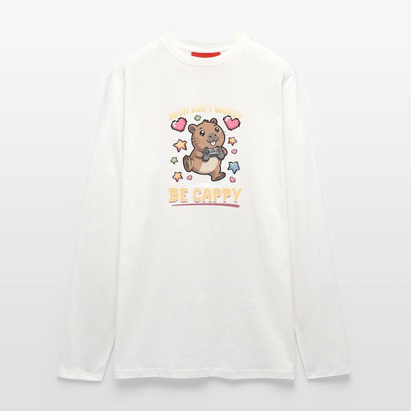 Capybara Gamer Gaming Langarmshirt - made by SPREAD 