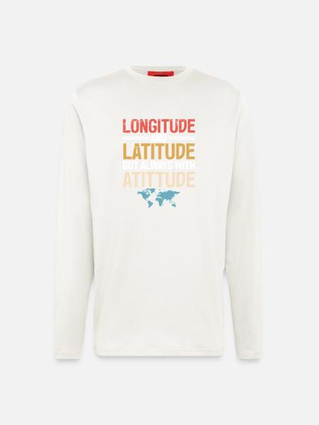 Geographic Information Systems - Longsleeve - made by SPREAD - OFF WHITE