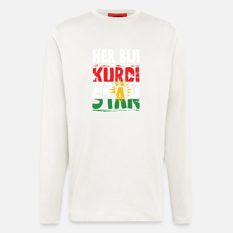 Her Biji Kurdistan Kurde Kurden - Langarmshirt - made by SPREAD  - OFF WHITE