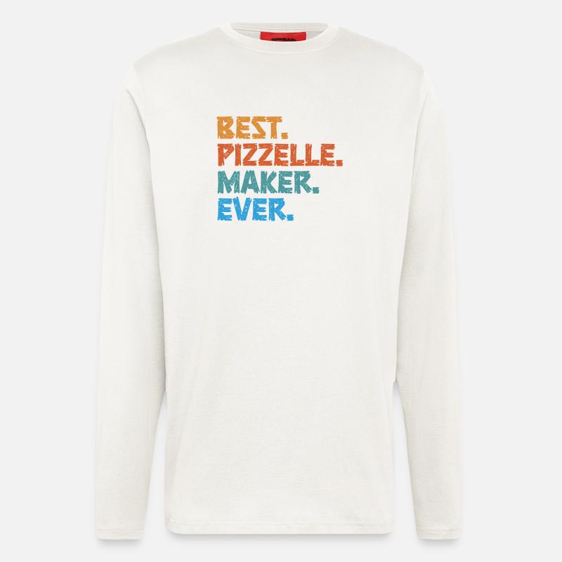 Pizzelle Waffle - Italian Waffles - Longsleeve - made by SPREAD  - OFF WHITE