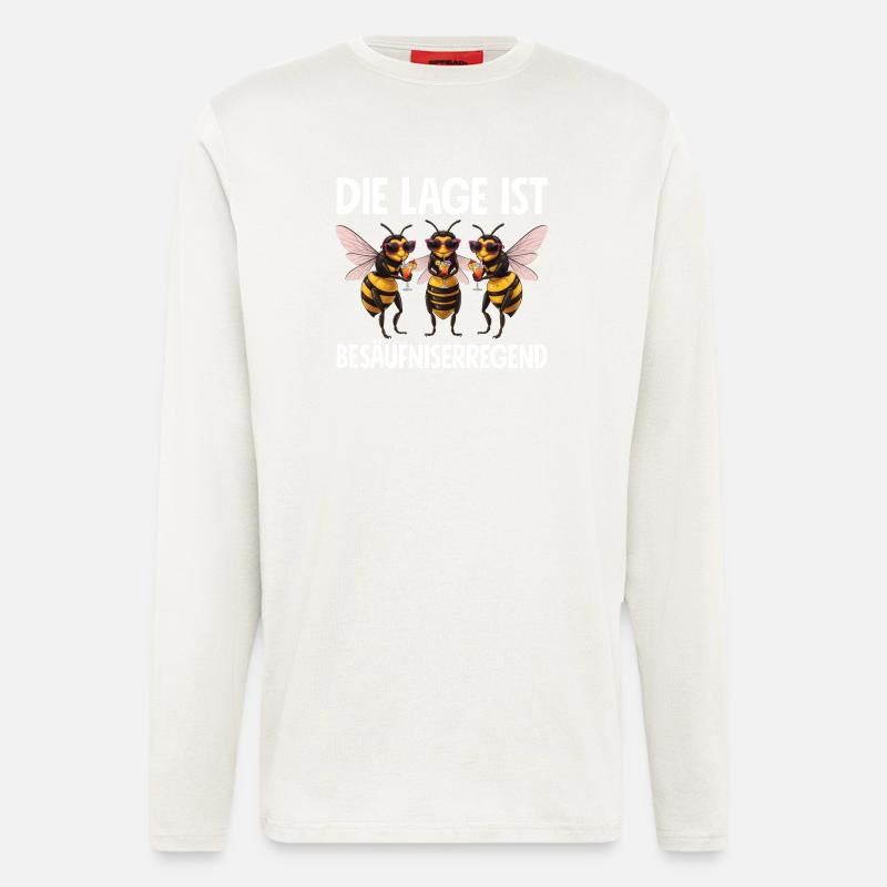 The situation is drunkenness - Longsleeve - made by SPREAD  - OFF WHITE