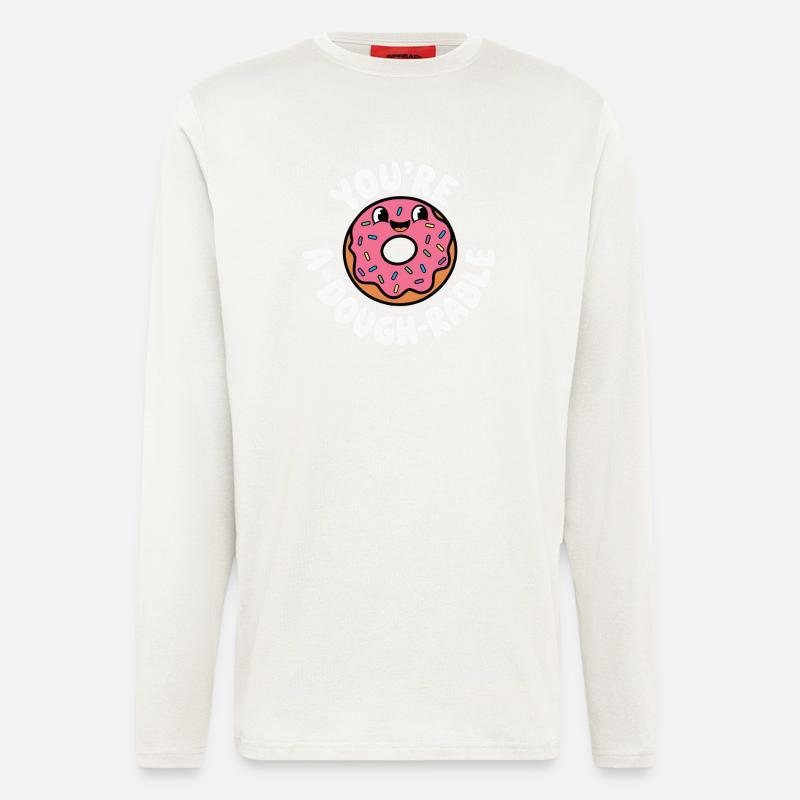 Cute Donut Pun - Langarmshirt - made by SPREAD - OFF WHITE