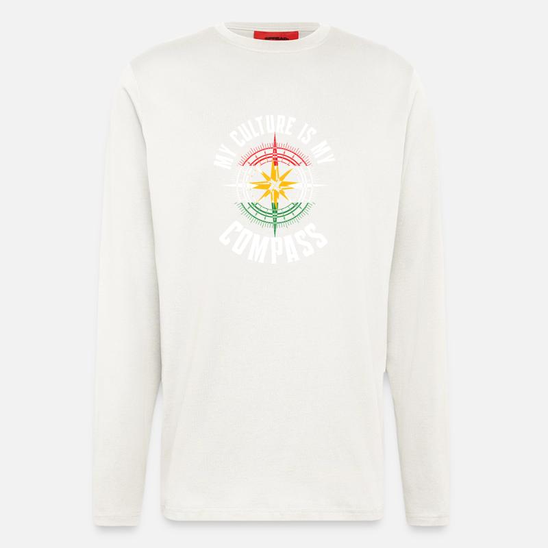 Kurdistan Kurde Kurden - Langarmshirt - made by SPREAD  - OFF WHITE