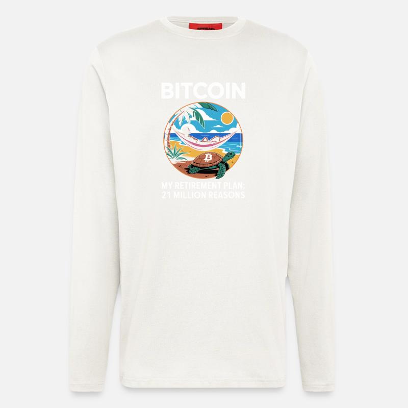 Bitcoin - Langarmshirt - made by SPREAD  - OFF WHITE