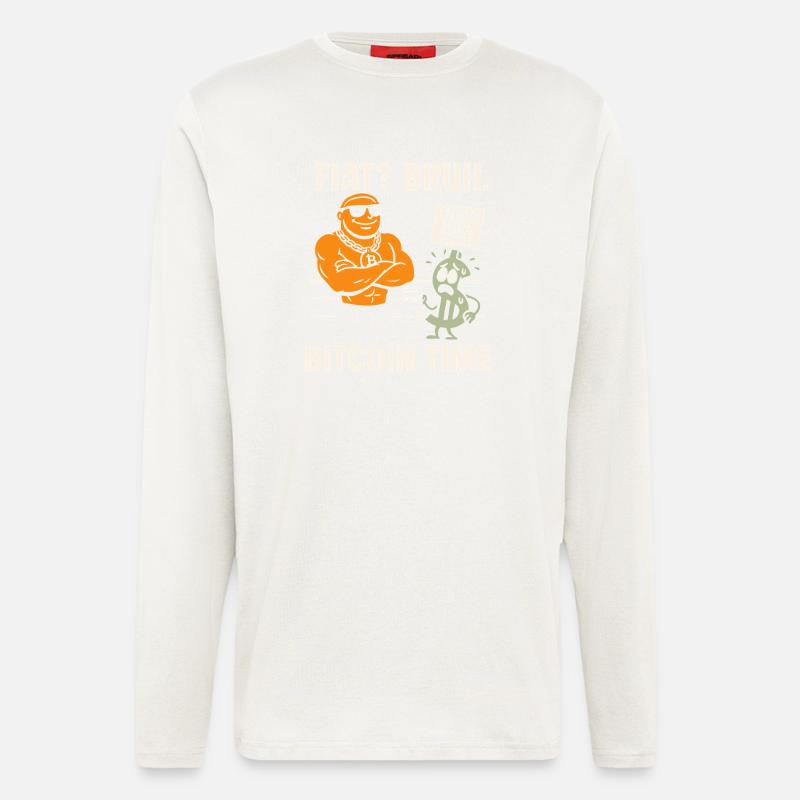 Bitcoin - Langarmshirt - made by SPREAD  - OFF WHITE