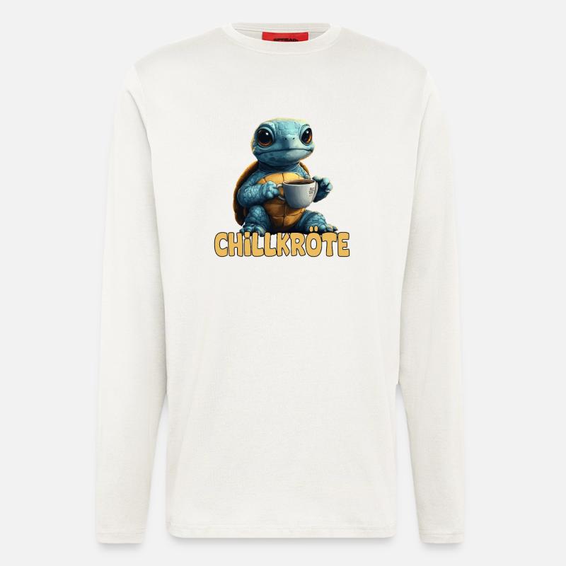 Chill Toad Pun Turtle - Longsleeve - made by SPREAD  - OFF WHITE