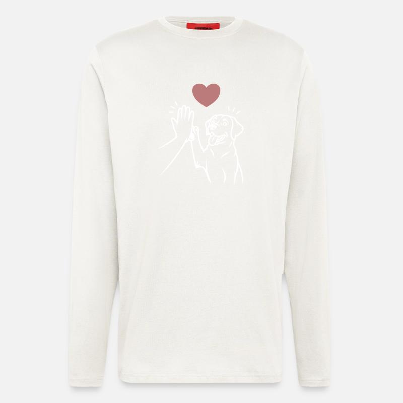 Labrador high five - Longsleeve - made by SPREAD - OFF WHITE
