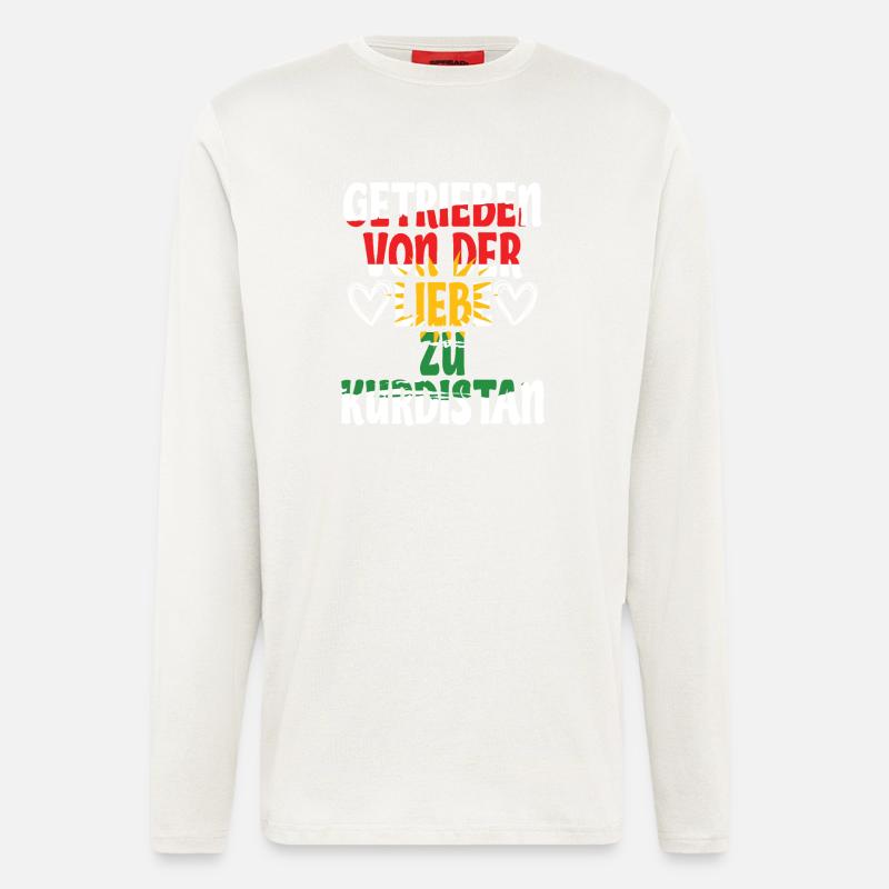 Kurdistan Kurde Kurden - Langarmshirt - made by SPREAD  - OFF WHITE