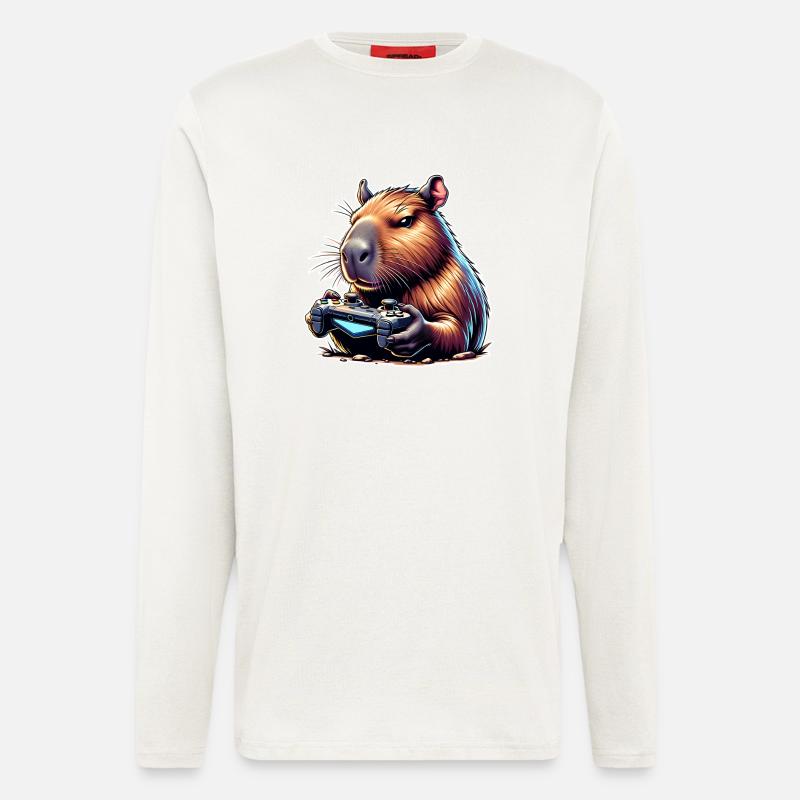 Capybara Gaming - Langarmshirt - made by SPREAD  - OFF WHITE