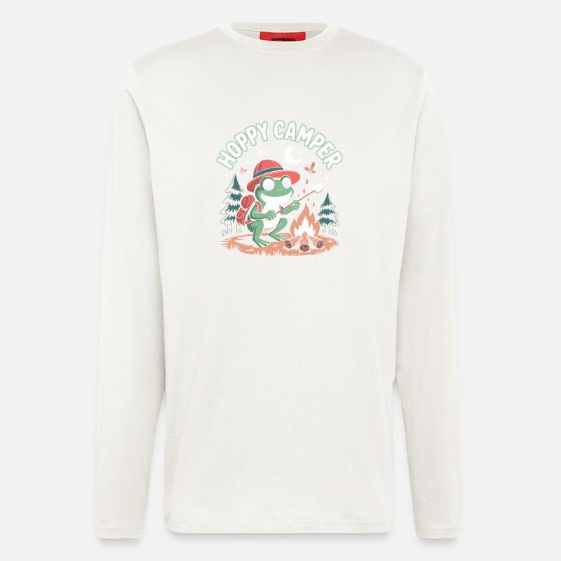 Hoppy Camper Camper Frog - Longsleeve - made by SPREAD  - OFF WHITE