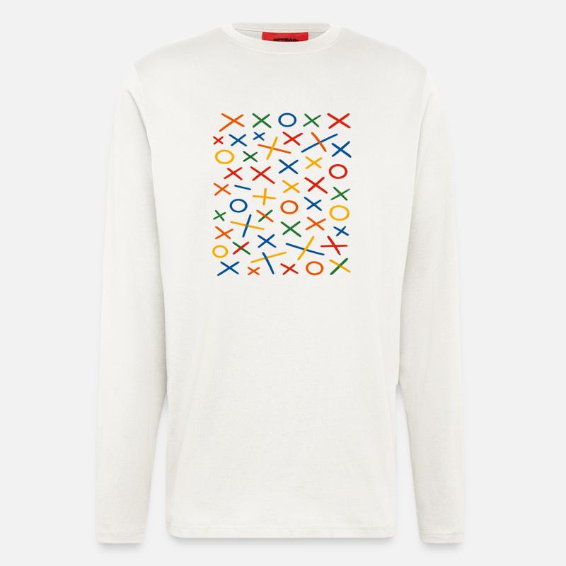 Geometric Pattern Design - Longsleeve - made by SPREAD  - OFF WHITE