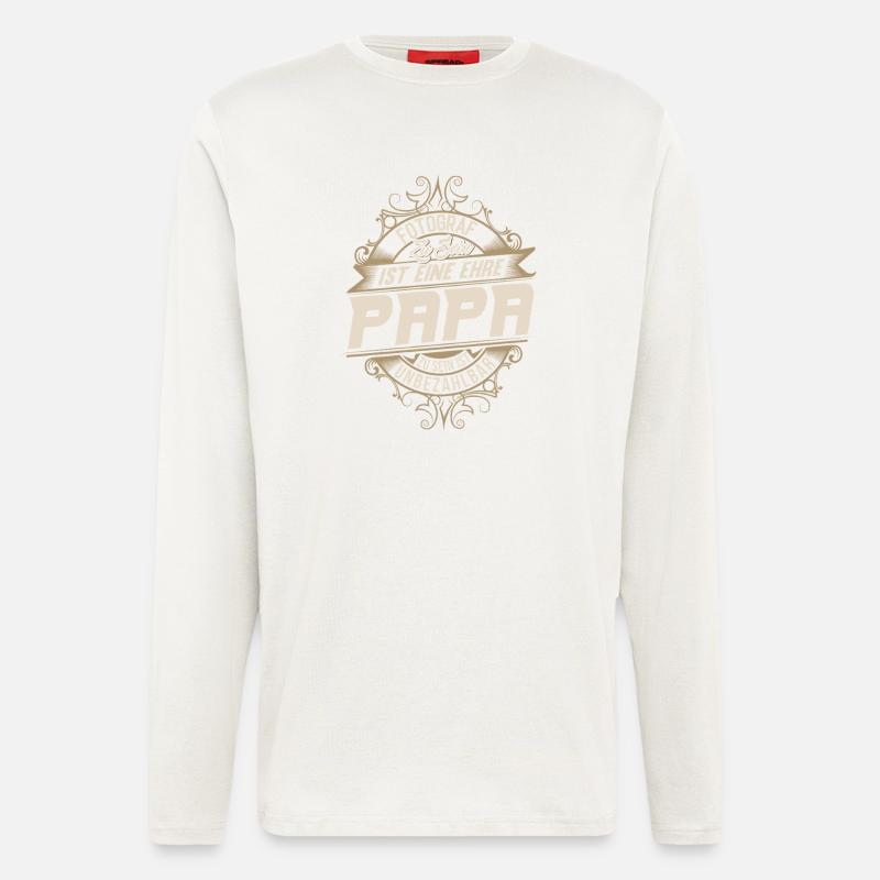 Fotograf Papa - Langarmshirt - made by SPREAD  - OFF WHITE