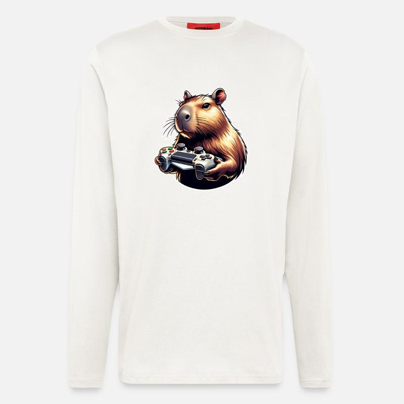 Capybara Gaming - Longsleeve - made by SPREAD  - OFF WHITE
