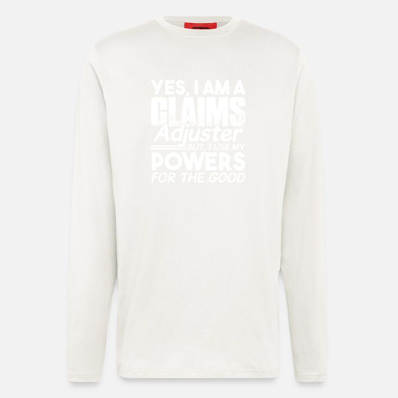 Use Claims Adjuster Powers - Longsleeve - made by SPREAD  - OFF WHITE