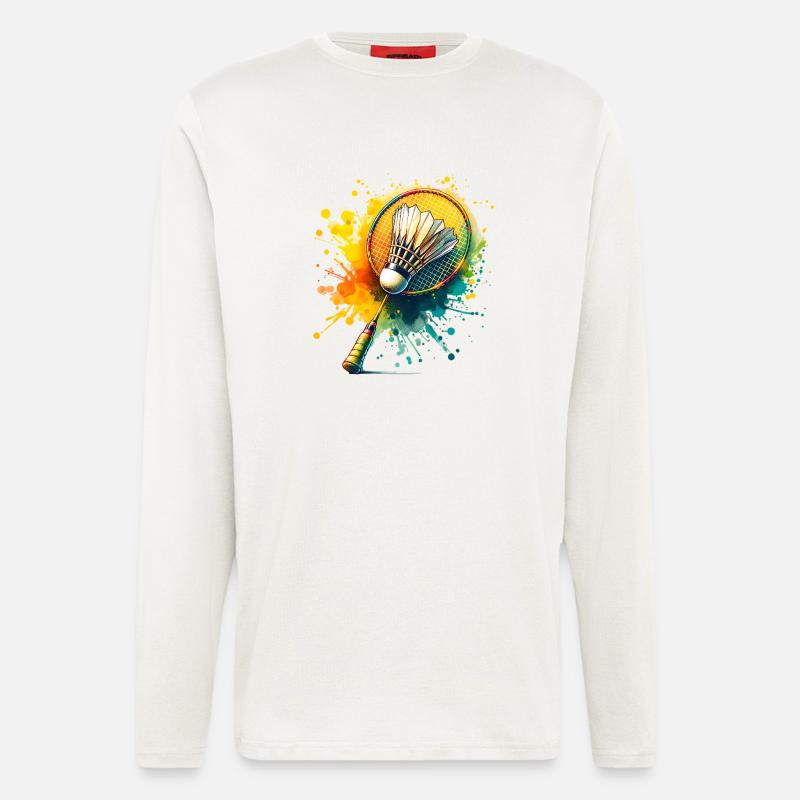 Badminton - Langarmshirt - made by SPREAD  - OFF WHITE