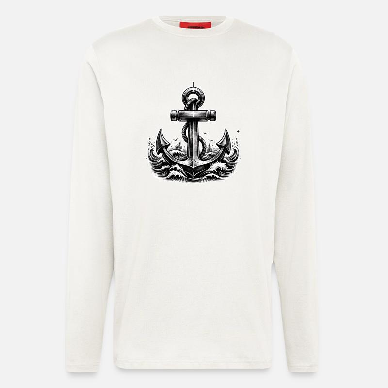 Anker - Langarmshirt - made by SPREAD  - OFF WHITE