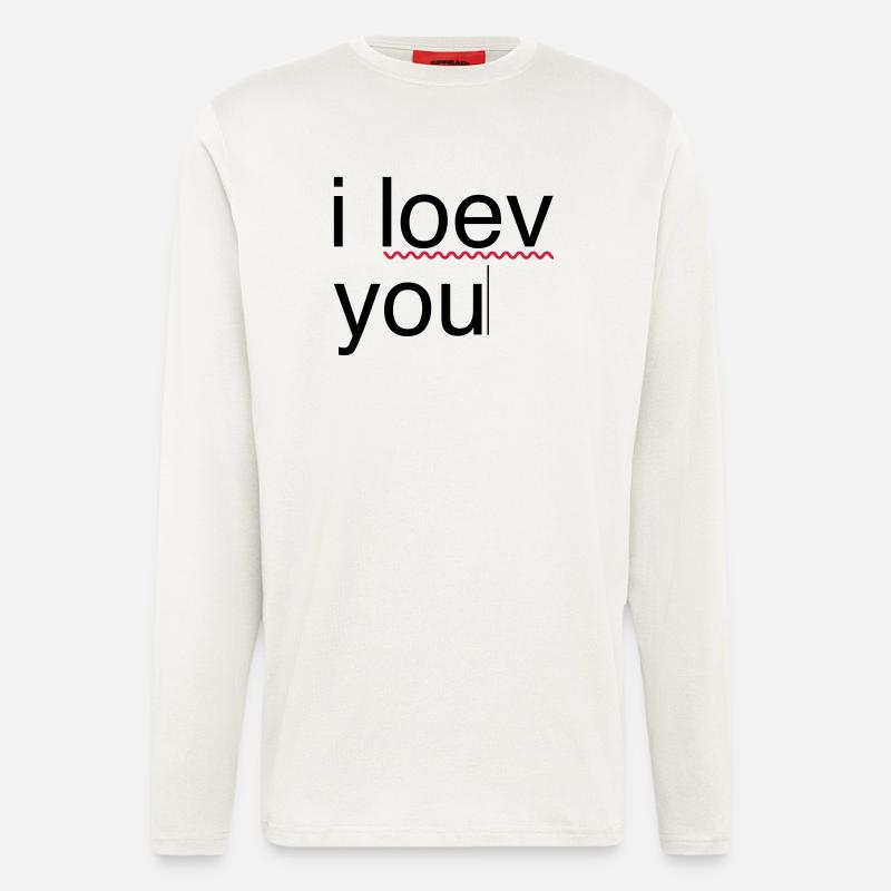ich liebe dich Fehler - Langarmshirt - made by SPREAD - OFF WHITE
