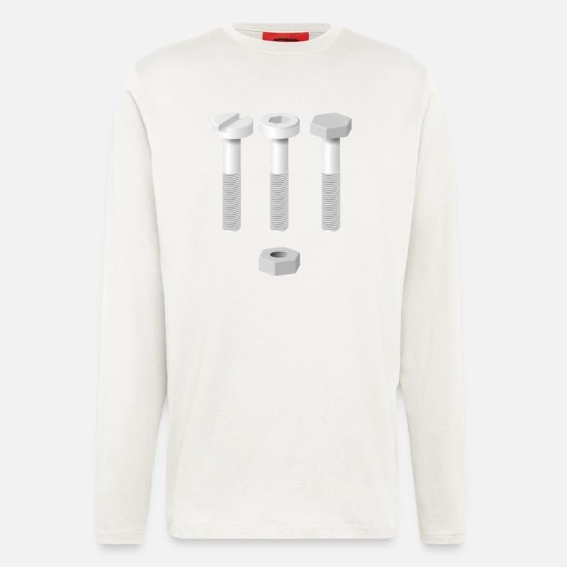 Schrauben - Langarmshirt - made by SPREAD  - OFF WHITE