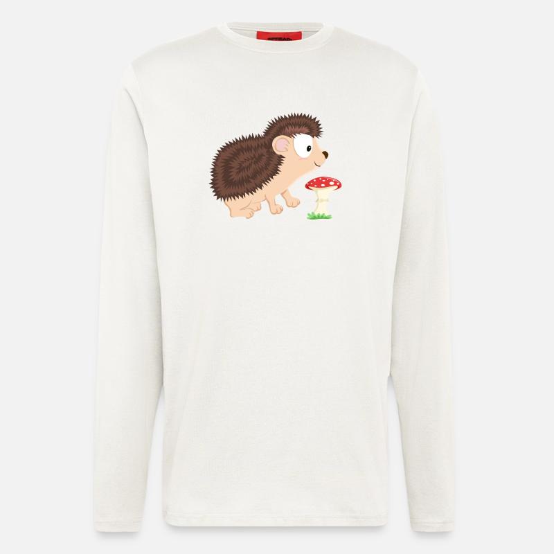 Igel Waldtiere-Serie - Langarmshirt - made by SPREAD  - OFF WHITE