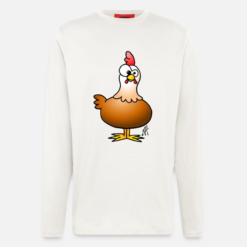 Huhn - Hühnchen - Langarmshirt - made by SPREAD  - OFF WHITE