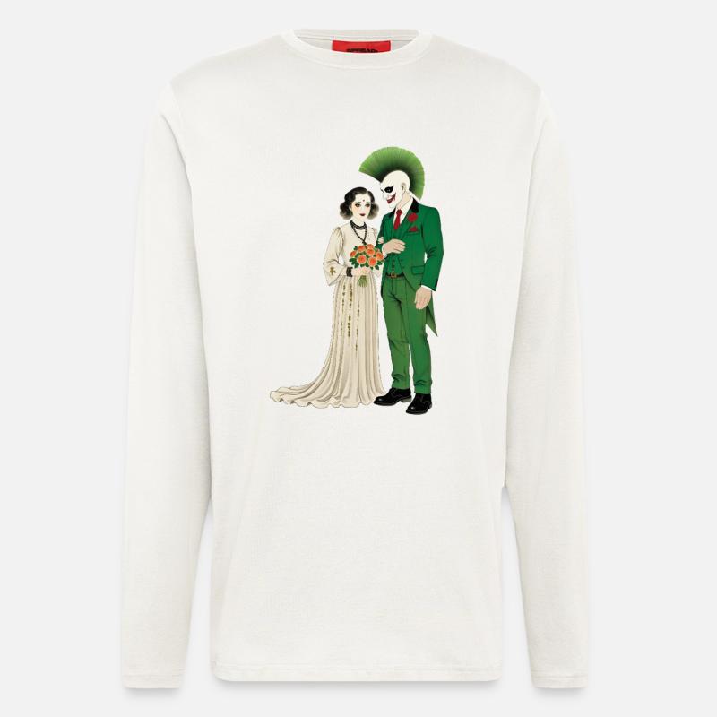 PUNKS WEDDING – Steam Punk'n'Roll - Langarmshirt - made by SPREAD  - OFF WHITE
