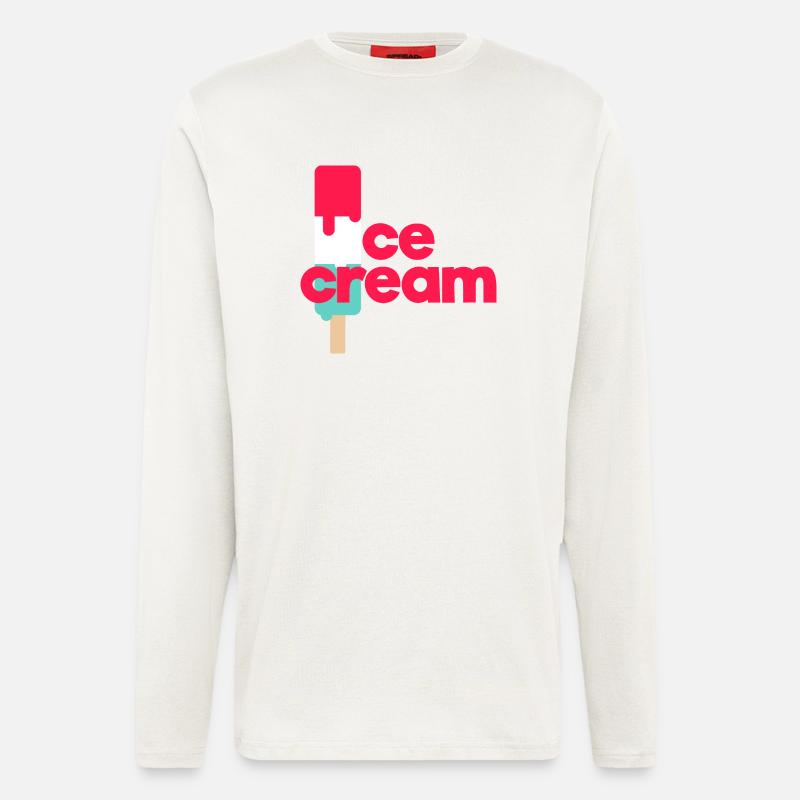 Ice Cream - Langarmshirt - made by SPREAD - OFF WHITE