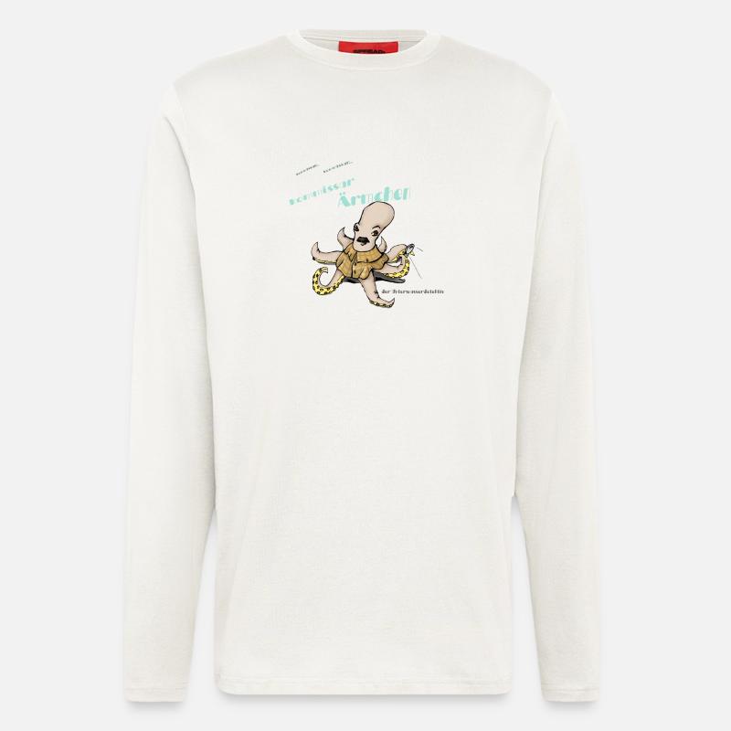 Kommissar Ärmchen - Langarmshirt - made by SPREAD  - OFF WHITE