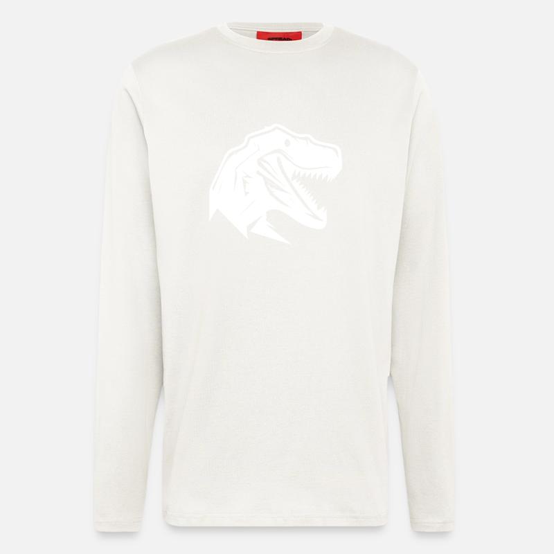 Dinosaur T-Rex Fan Design - Longsleeve - made by SPREAD  - OFF WHITE