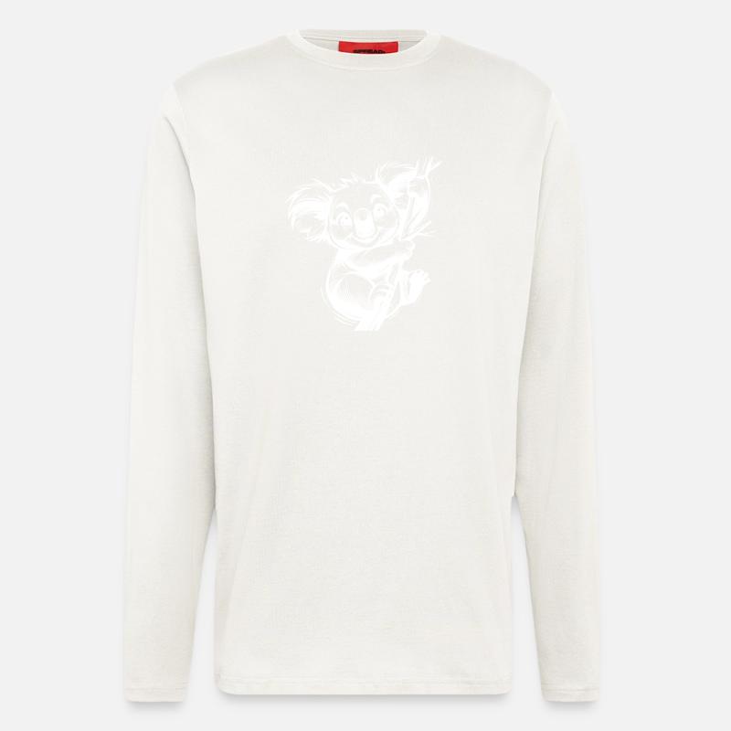 Australian Children's Koala Pencil Drawing - Longsleeve - made by SPREAD  - OFF WHITE
