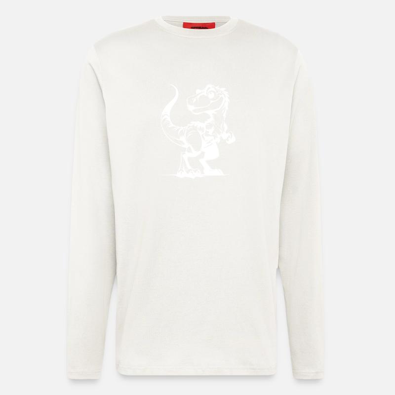 Dinosaur Drawing Pencil Sketch - Longsleeve - made by SPREAD  - OFF WHITE