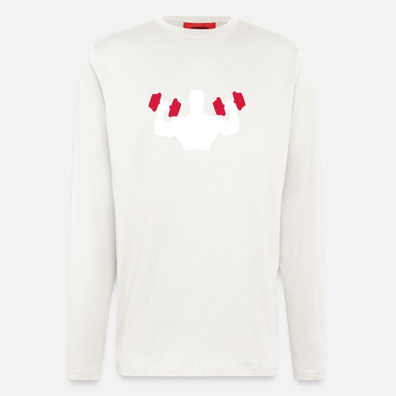 Muscle Man Training - Langarmshirt - made by SPREAD  - OFF WHITE