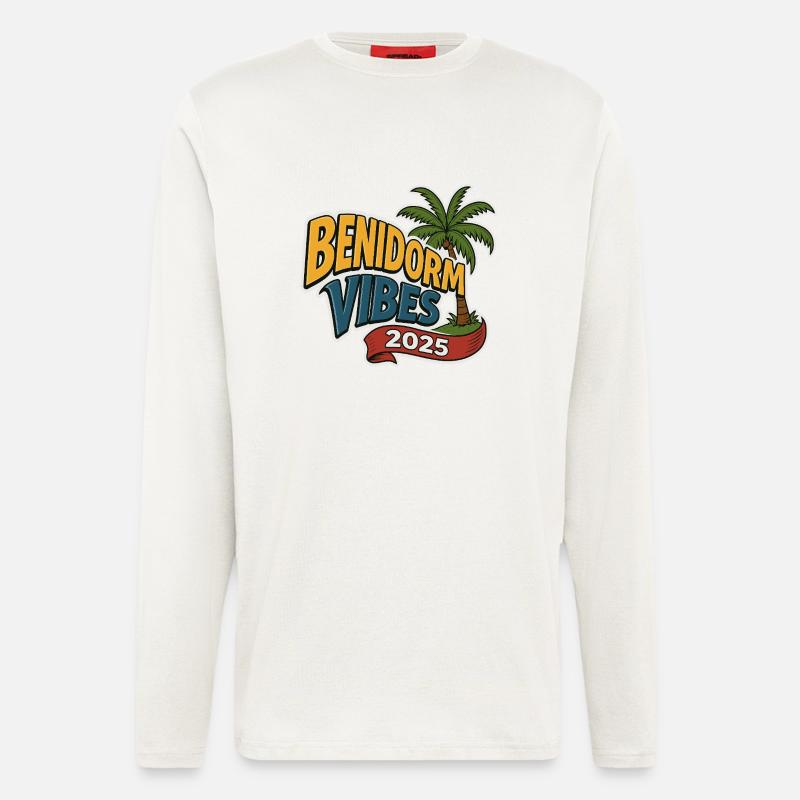 Benidorm Vibes 2025 - Longsleeve - made by SPREAD  - OFF WHITE
