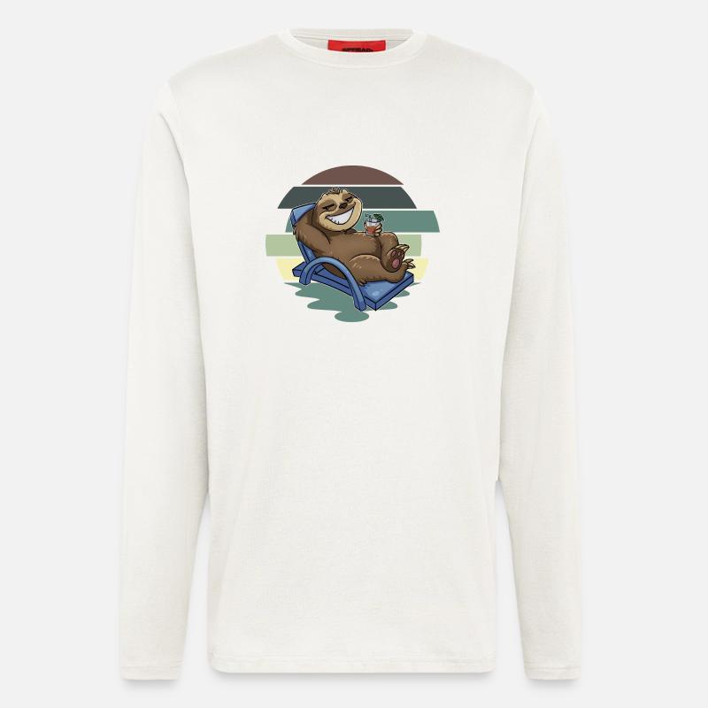 Faultier - Langarmshirt - made by SPREAD  - OFF WHITE