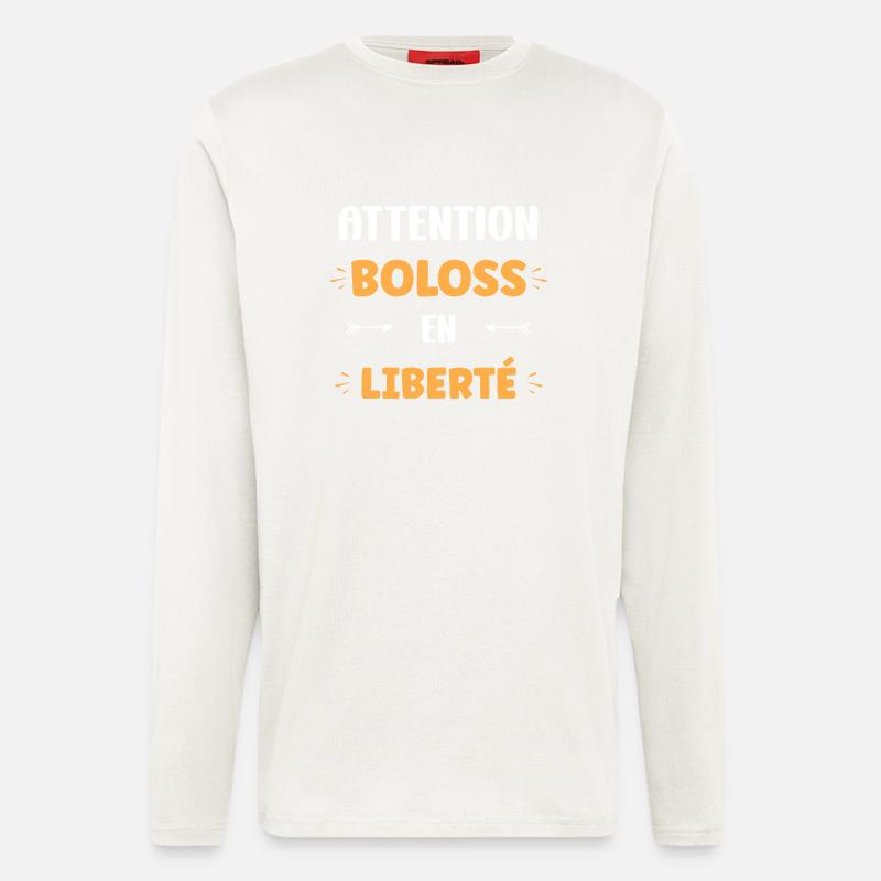 boloss - Manches longues bio décontracté fabriqué en UE - OFF WHITE