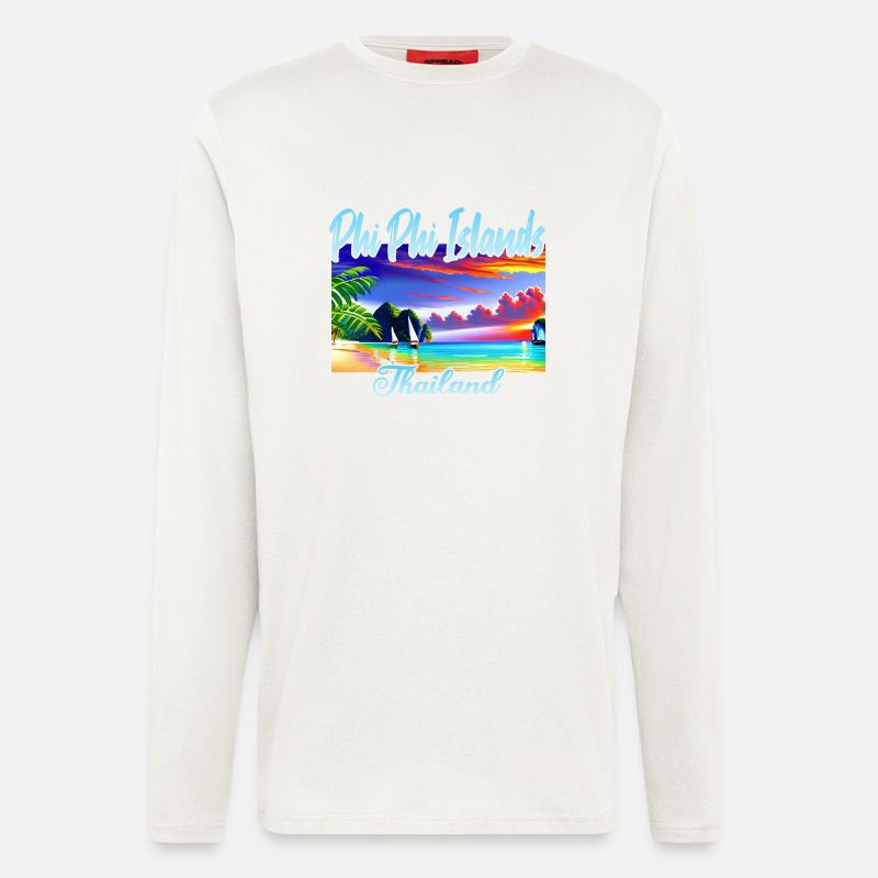 Phi Phi Islands - Langarmshirt - made by SPREAD  - OFF WHITE