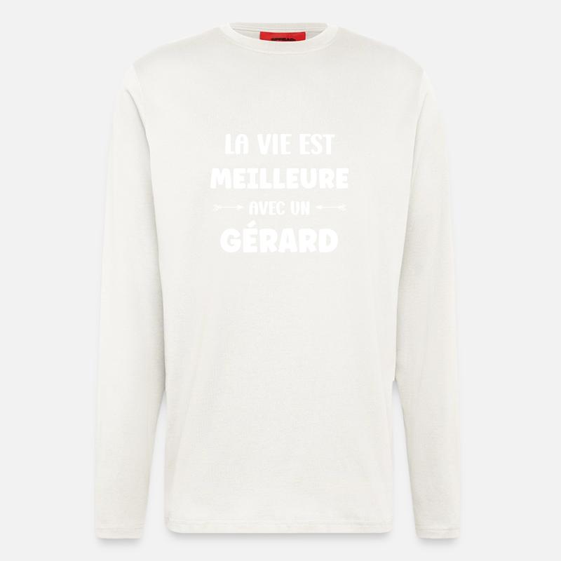 Gerard - Manches longues bio décontracté fabriqué en UE - OFF WHITE