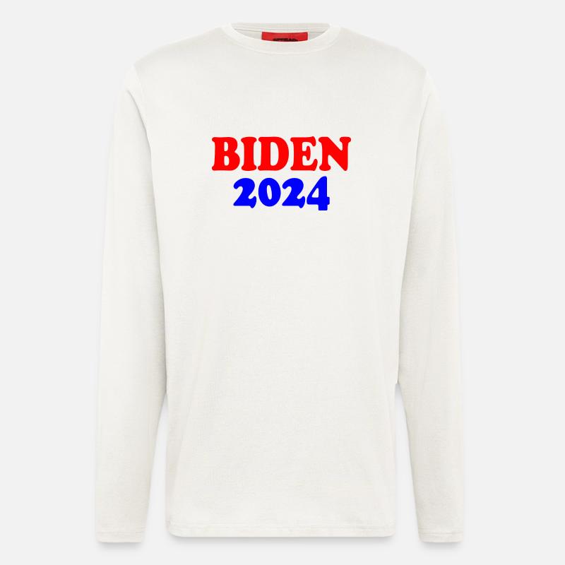 Biden 2024 - Langarmshirt - made by SPREAD  - OFF WHITE