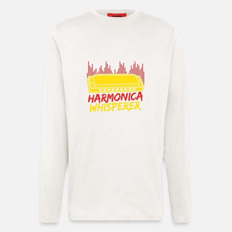 Funny Harmonica Player Whisperer Harmonica - Langarmshirt - made by SPREAD  - undefined