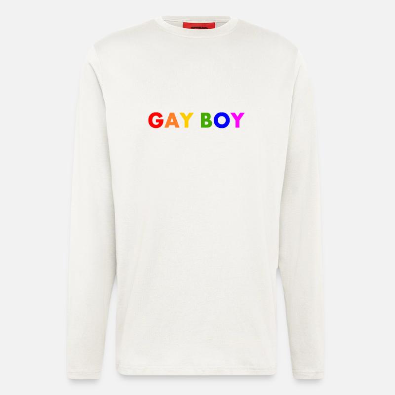 Gay boy - Langarmshirt - made by SPREAD - OFF WHITE
