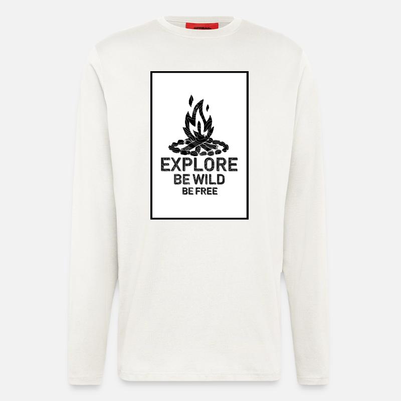 B Wild B Free - Longsleeve - made by SPREAD  - OFF WHITE